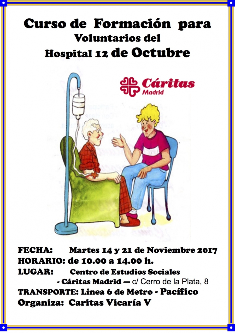 Los voluntarios de C&aacute;ritas en el 12 de Octubre reciben un curso de formaci&oacute;n