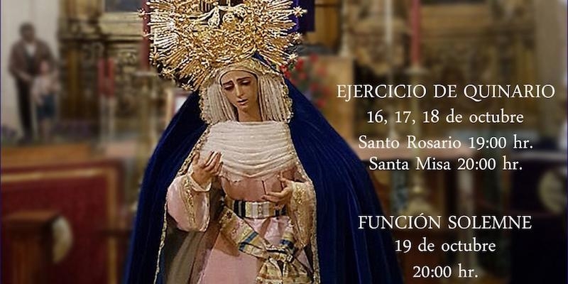 Nuestra Se&ntilde;ora del Carmen y San Luis acoge un triduo en honor a la Virgen de las Angustias