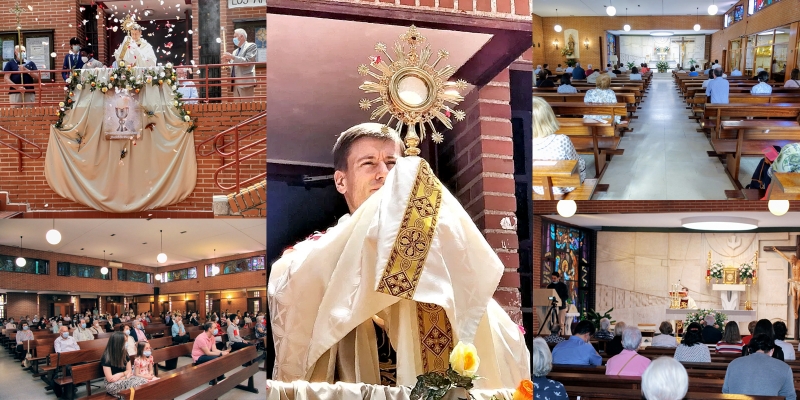Los fieles de La Presentación de Nuestra Señora acompañaron al Santísimo en la solemnidad del Corpus
