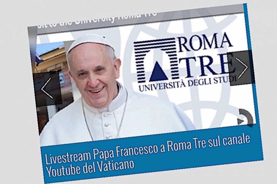 El Papa visita este viernes la universidad 'Roma Tre'
