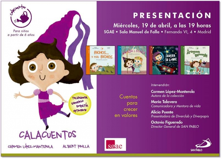 San Pablo presenta la colecci&oacute;n Calacuentos de cuentos para crecer en valores