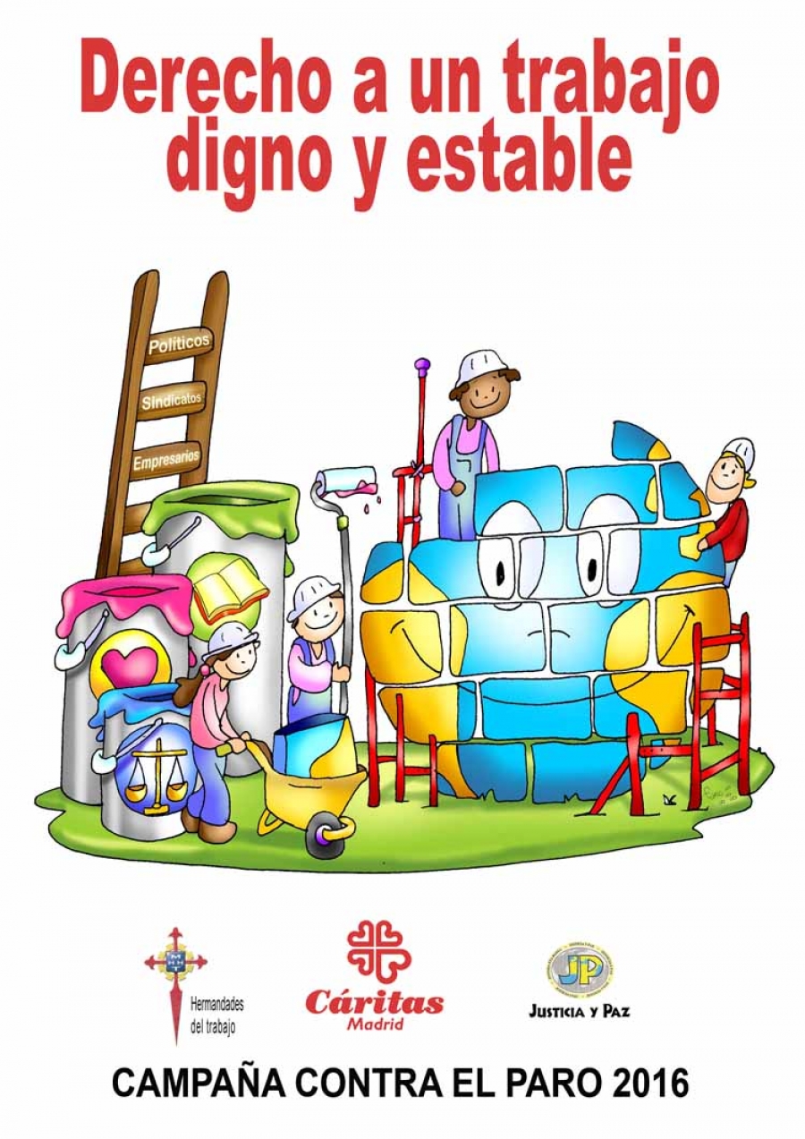 Actos con motivo de la Campa&ntilde;a contra el Paro 2016 en C&aacute;ritas Vicar&iacute;a IV