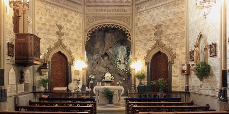 El oratorio de Nuestra Se&ntilde;ora de Lourdes celebra la fiesta de la Virgen con un amplio horario de Eucarist&iacute;as