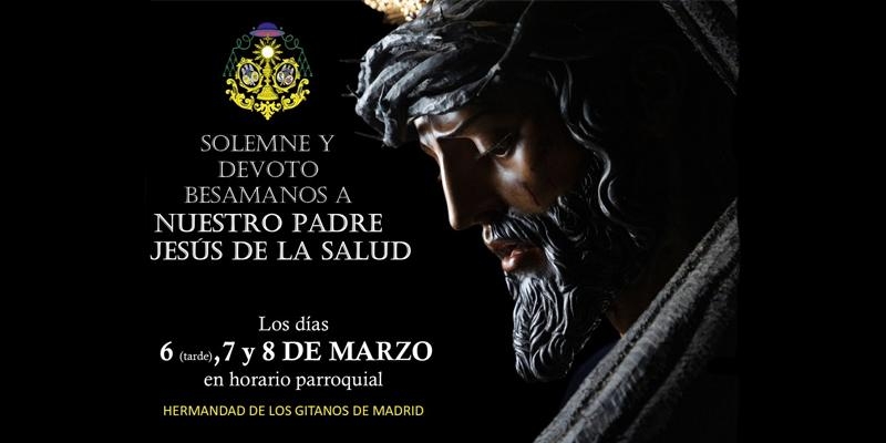 La parroquia del Carmen y San Luis acoge el solemne besamanos al Cristo de los Gitanos