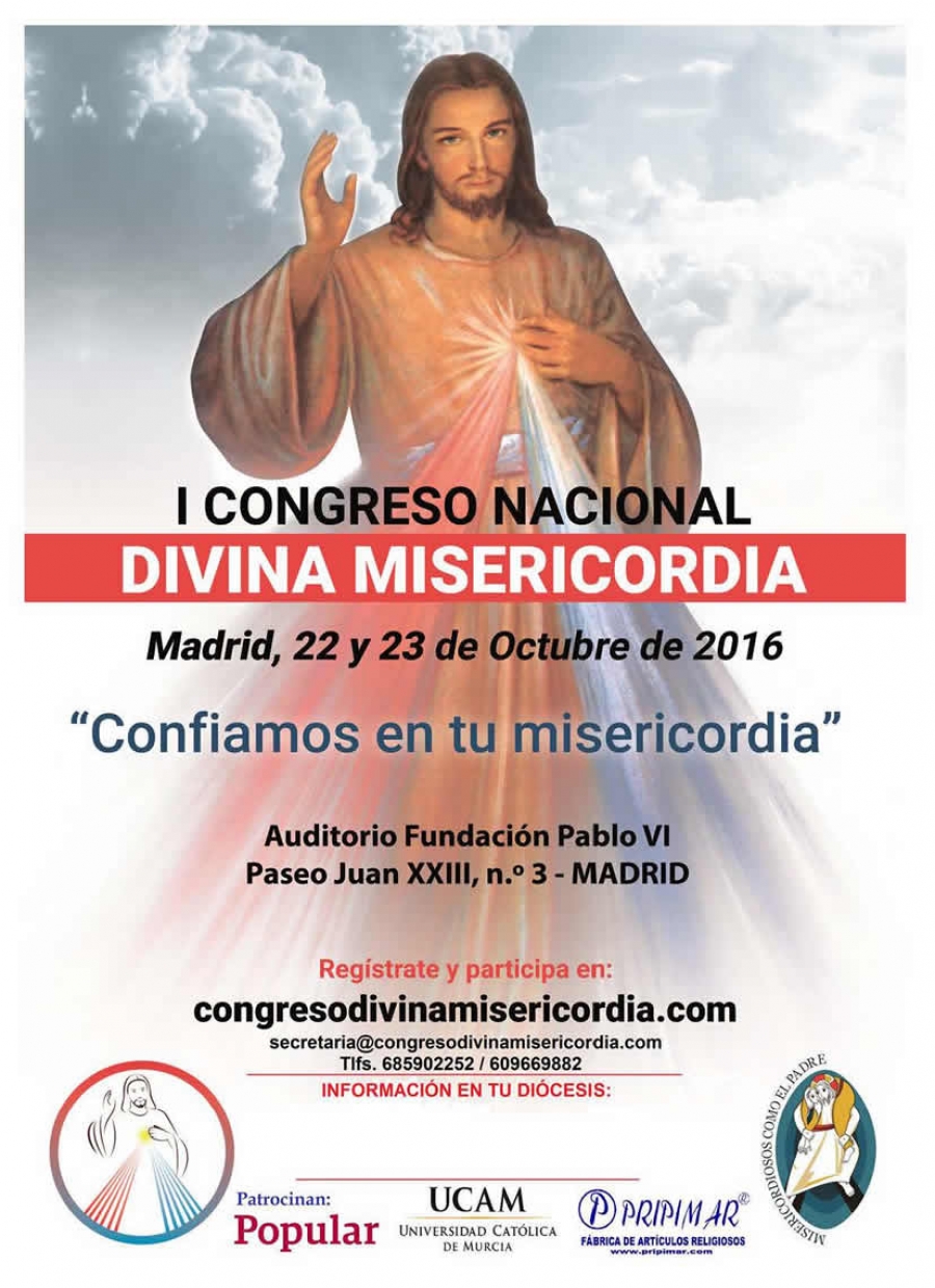 'Confiamos en tu misericordia', lema del I Congreso Nacional de la Divina Misericordia