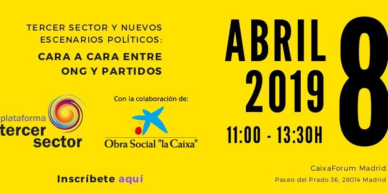CaixaForum acoge el acto 'Tercer Sector y nuevos escenarios pol&iacute;ticos: Cara a cara entre ONG y Partidos'