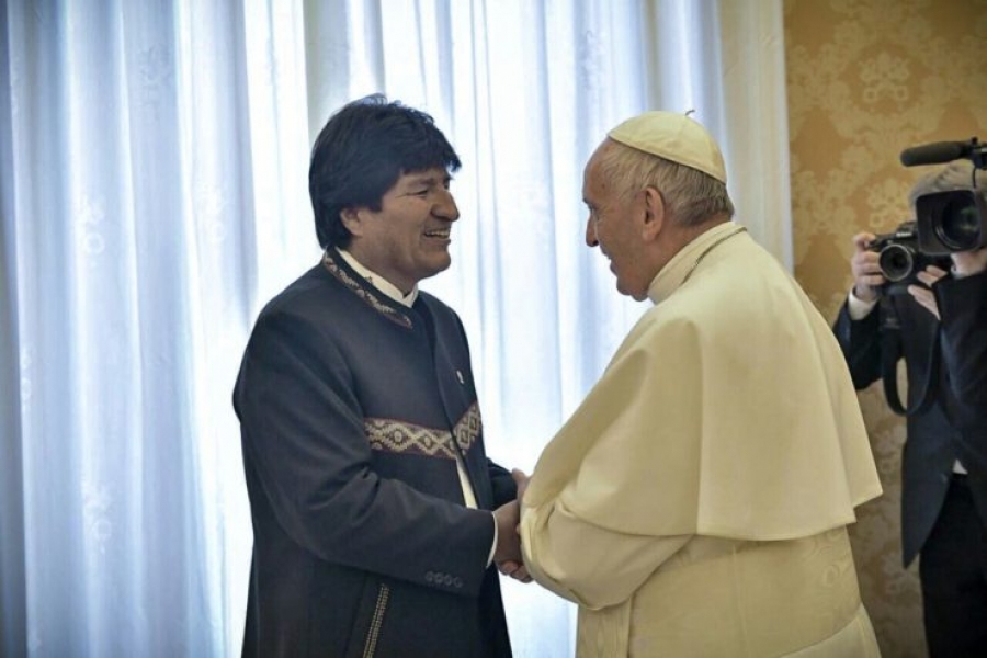 Evo Morales ha visitado al Papa Francisco por cuarta vez