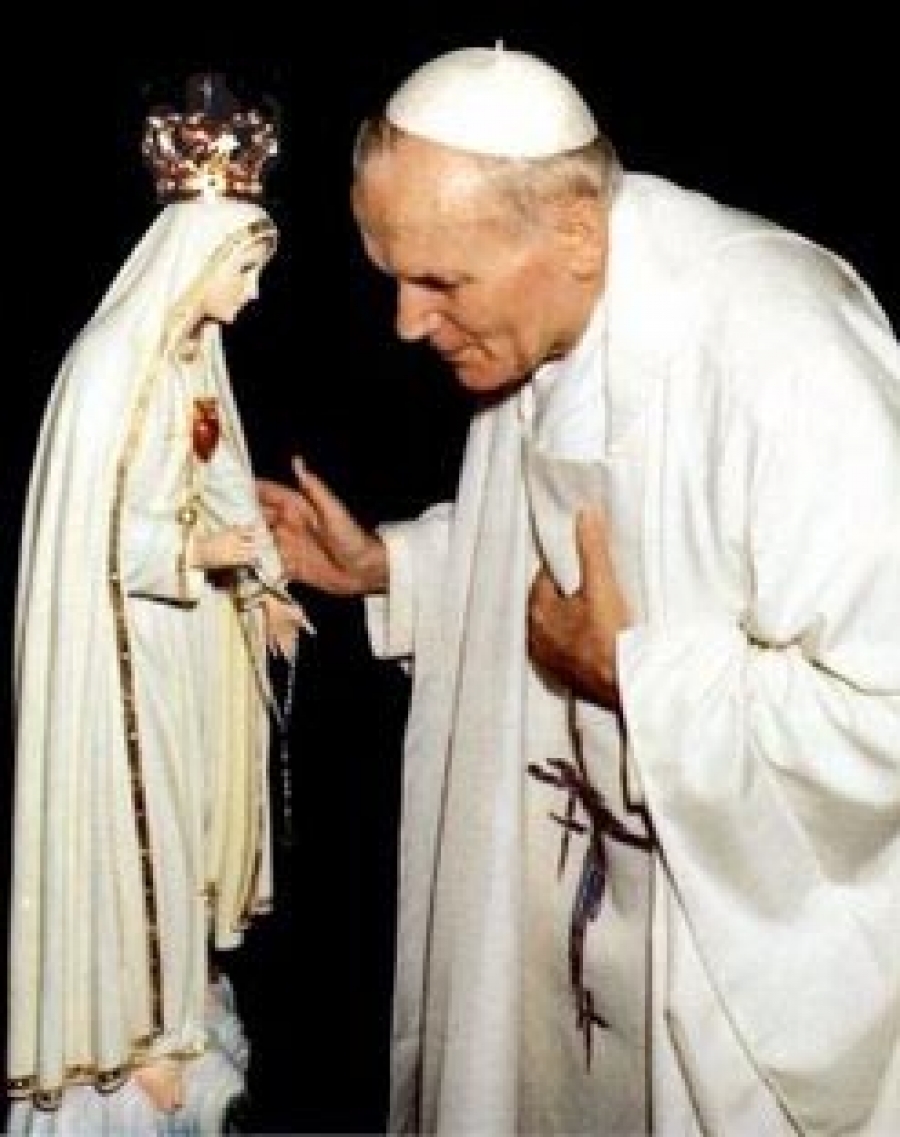 Juan Pablo II y la Virgen de F&aacute;tima