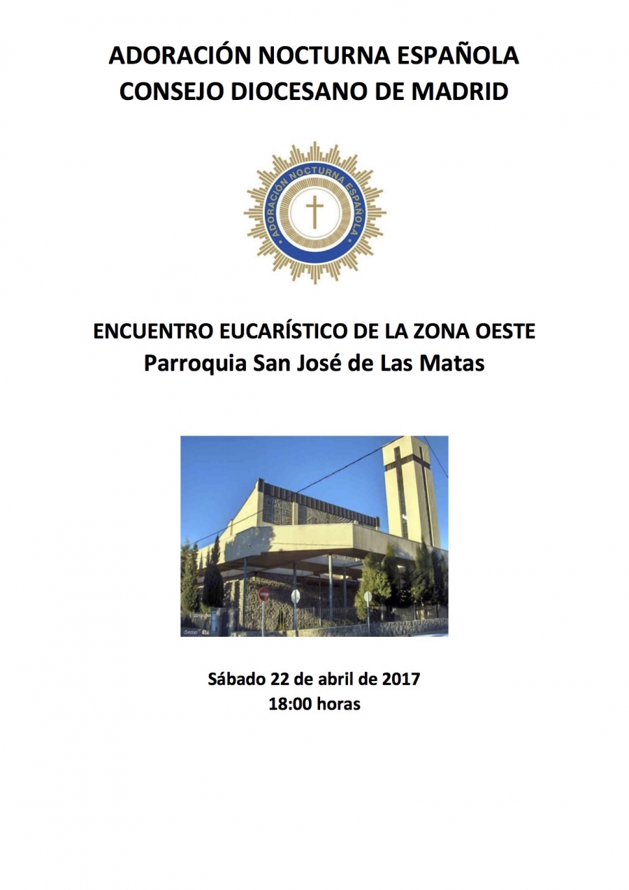 La Adoraci&oacute;n Nocturna celebra un encuentro eucar&iacute;stico en San Jos&eacute; de las Matas