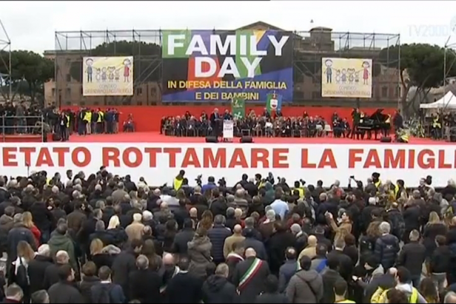 Dos millones de personas se movilizan en Roma a favor de la familia