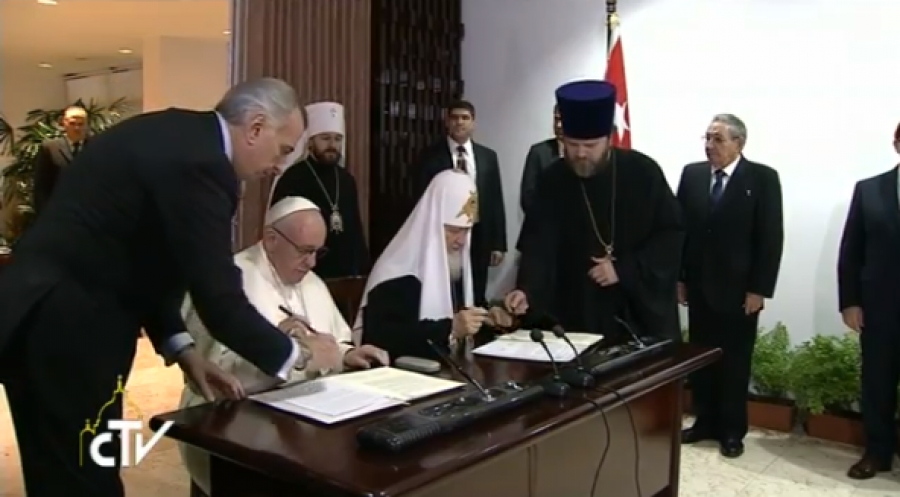 Francisco sobre el encuentro con Kirill: &lsquo;Me he sentido delante de un hermano&rsquo;