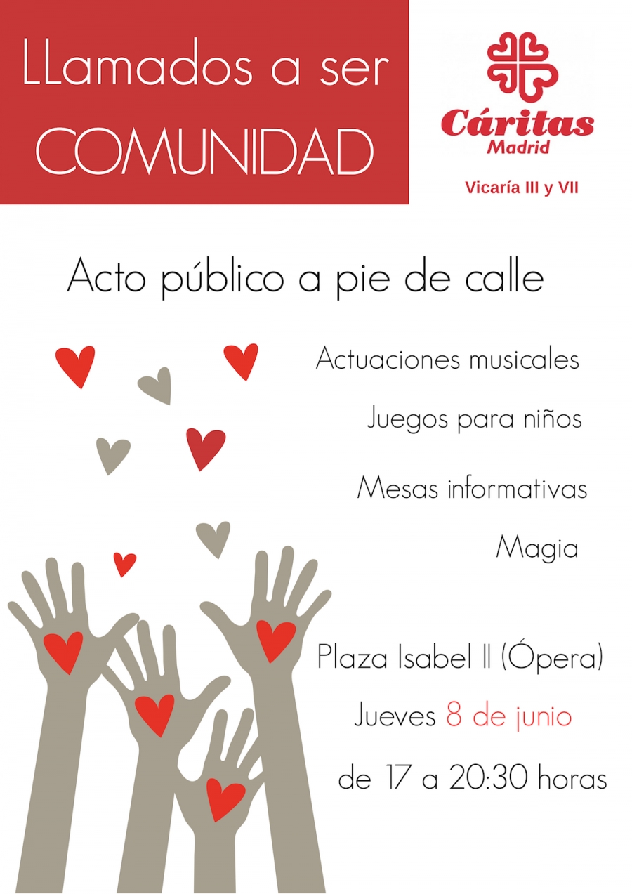 La Campa&ntilde;a del D&iacute;a de Caridad se presenta en la plaza de &Oacute;pera en un acto p&uacute;blico