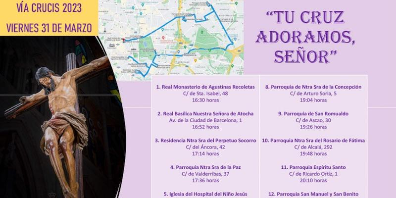 &#039;Tu cruz adoramos, Señor&#039;, lema del vía crucis diocesano presidido por el arzobispo en el Viernes de Dolores