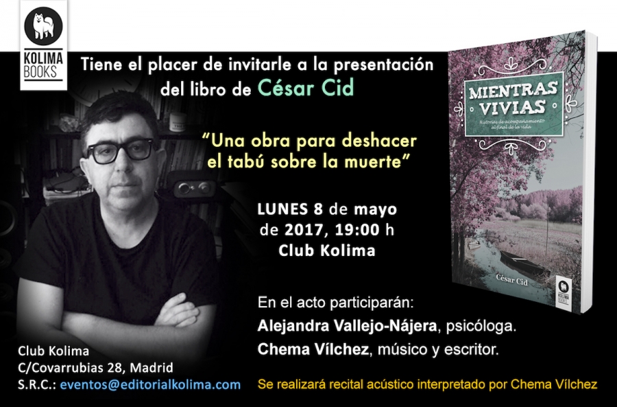 El di&aacute;cono permanente C&eacute;sar Cid presenta su libro 'Mientras viv&iacute;as'