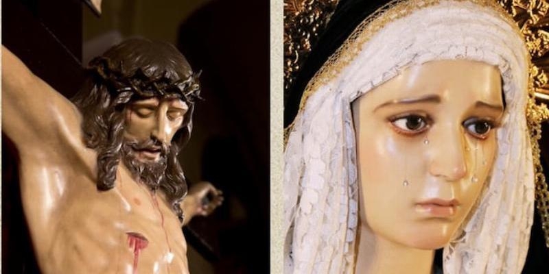 La cofradía de Nuestro Padre Jesús Nazareno y Santísima Virgen de la Soledad, de Villaverde, honra a sus titulares