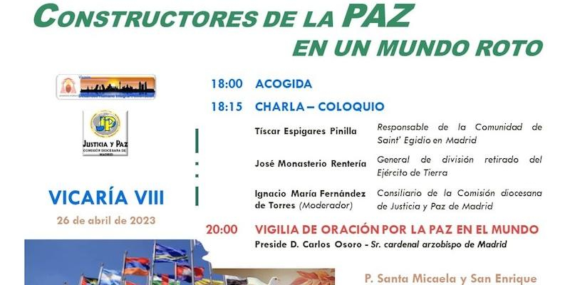 Santa María Micaela y San Enrique acoge la vigilia diocesana por la paz en Ucrania y en el mundo de la Vicaría VIII