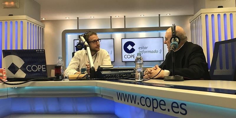 El cardenal Osoro en COPE: «La misión más grande del obispo es evangelizar y lograr que los cristianos sean santos»