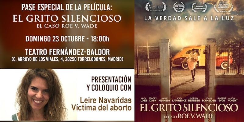 El Teatro Fernández-Baldor de Torrelodones ofrece un pase especial de la película &#039;El grito silencioso&#039; con coloquio