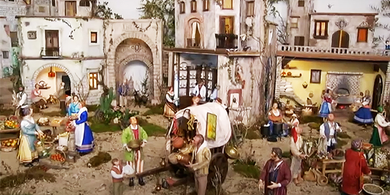El monasterio de San José y Santa Ana de las carmelitas descalzas exhibe un año más su tradicional belén napolitano