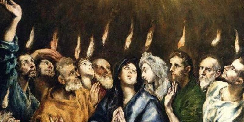 Las Hermanitas del Cordero celebran la solemnidad de Pentecost&eacute;s en la capilla del Obispo