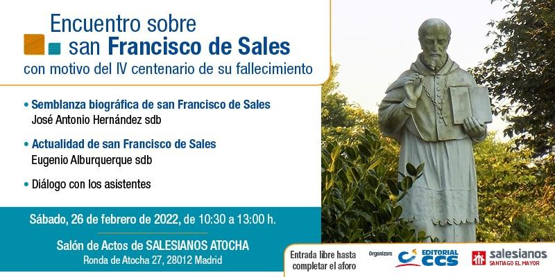 Salesianos Atocha acoge un encuentro sobre san Francisco de Sales en el IV centenario de su fallecimiento