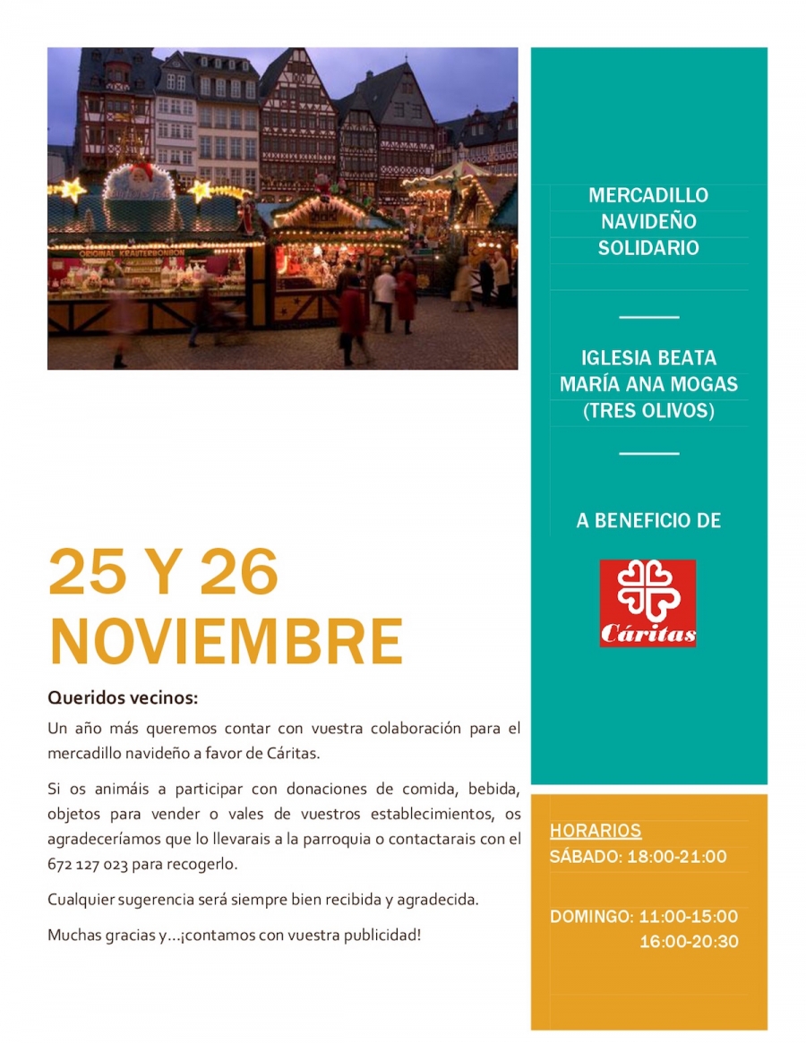 Beata Ana Mar&iacute;a Mogas organiza un mercadillo navide&ntilde;o solidario