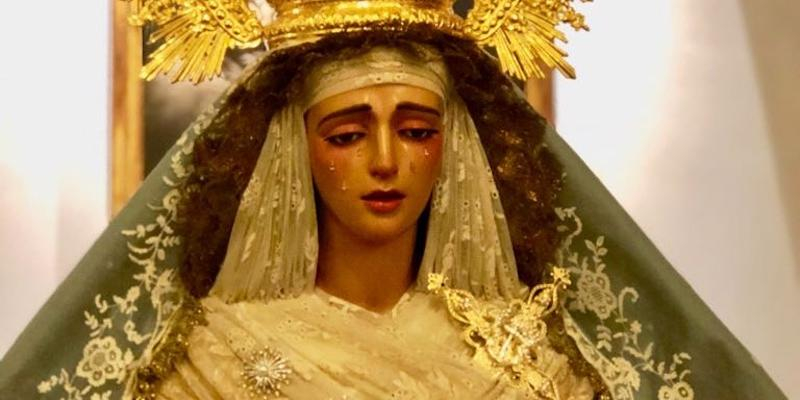 San Andrés Apóstol acoge los cultos organizados por la Hermandad de las Tres Caídas en honor a su titular mariana