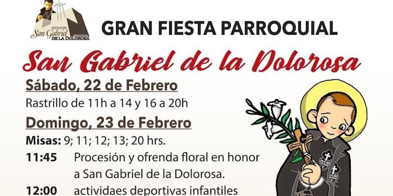 San Gabriel de la Dolorosa celebra su fiesta parroquial con un amplio programa de actividades
