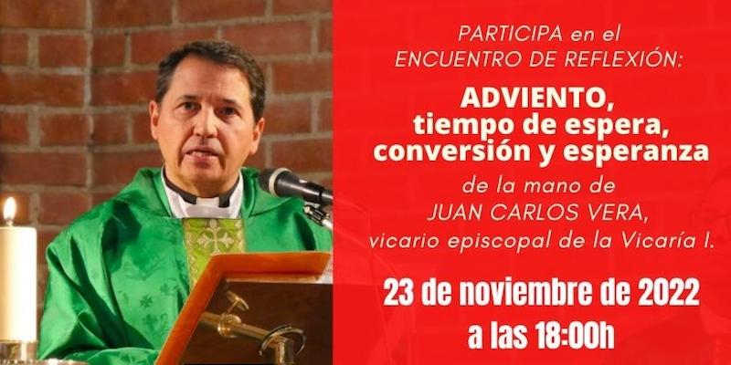 Juan Carlos Vera dirige un encuentro de reflexi&oacute;n de C&aacute;ritas Diocesana de Madrid como preparaci&oacute;n al Adviento