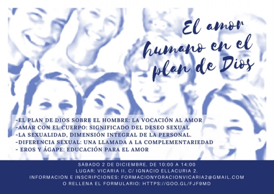 La Vicar&iacute;a II organiza un curso sobre educaci&oacute;n afectivo sexual