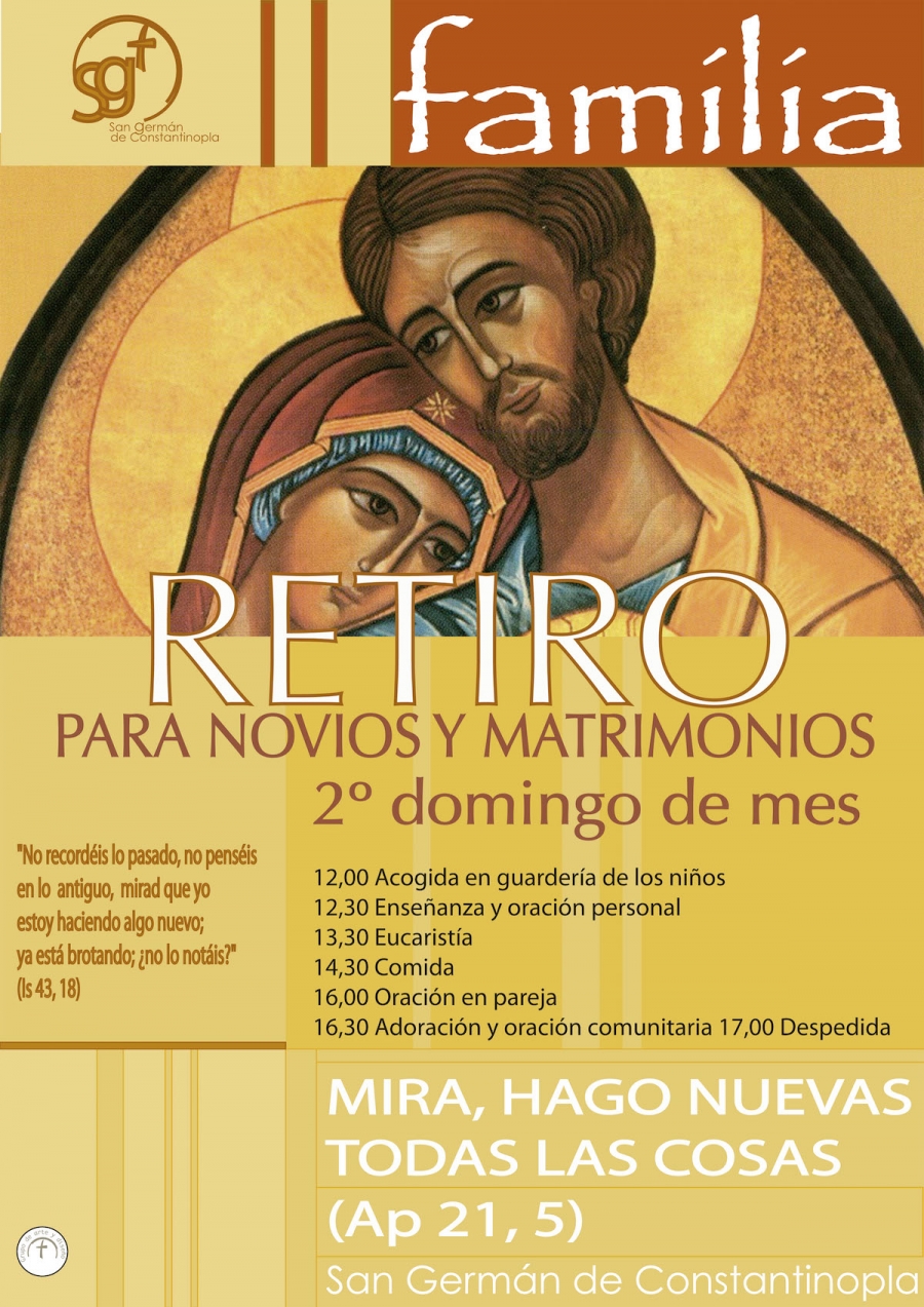 San Germ&aacute;n organiza un retiro mensual para novios y matrimonios