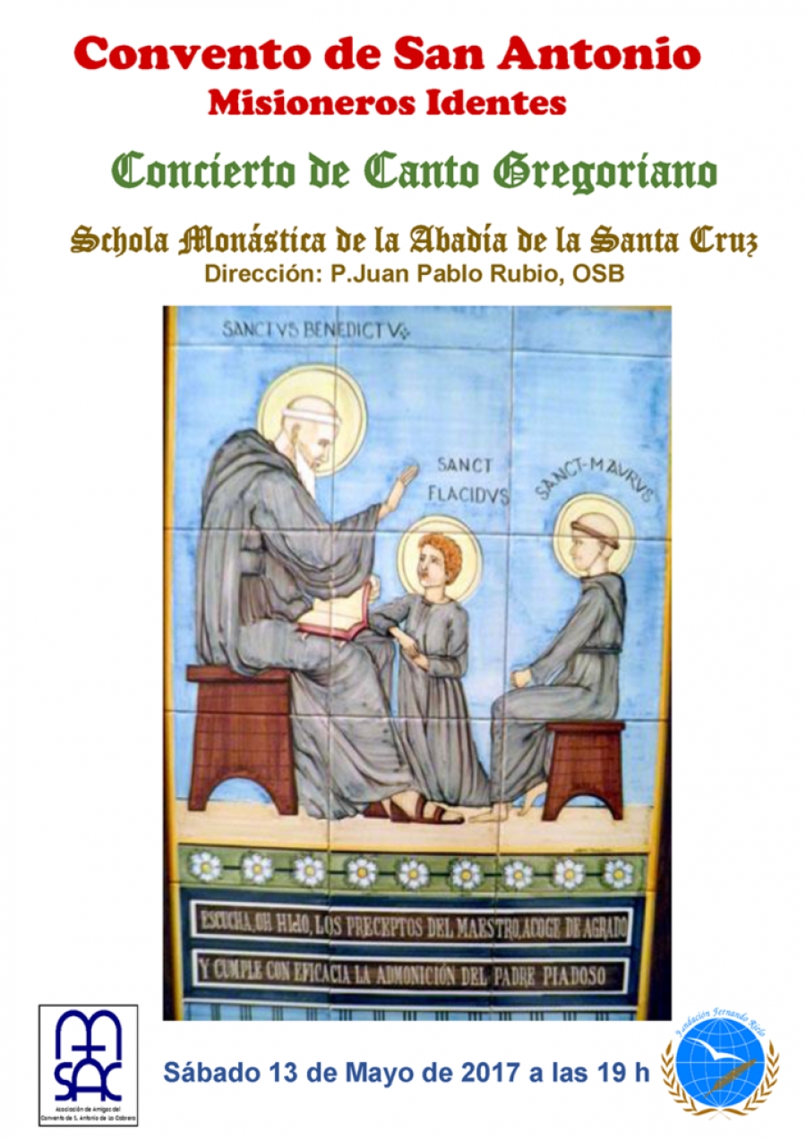 Concierto de canto Gregoriano en el convento de la Cabrera