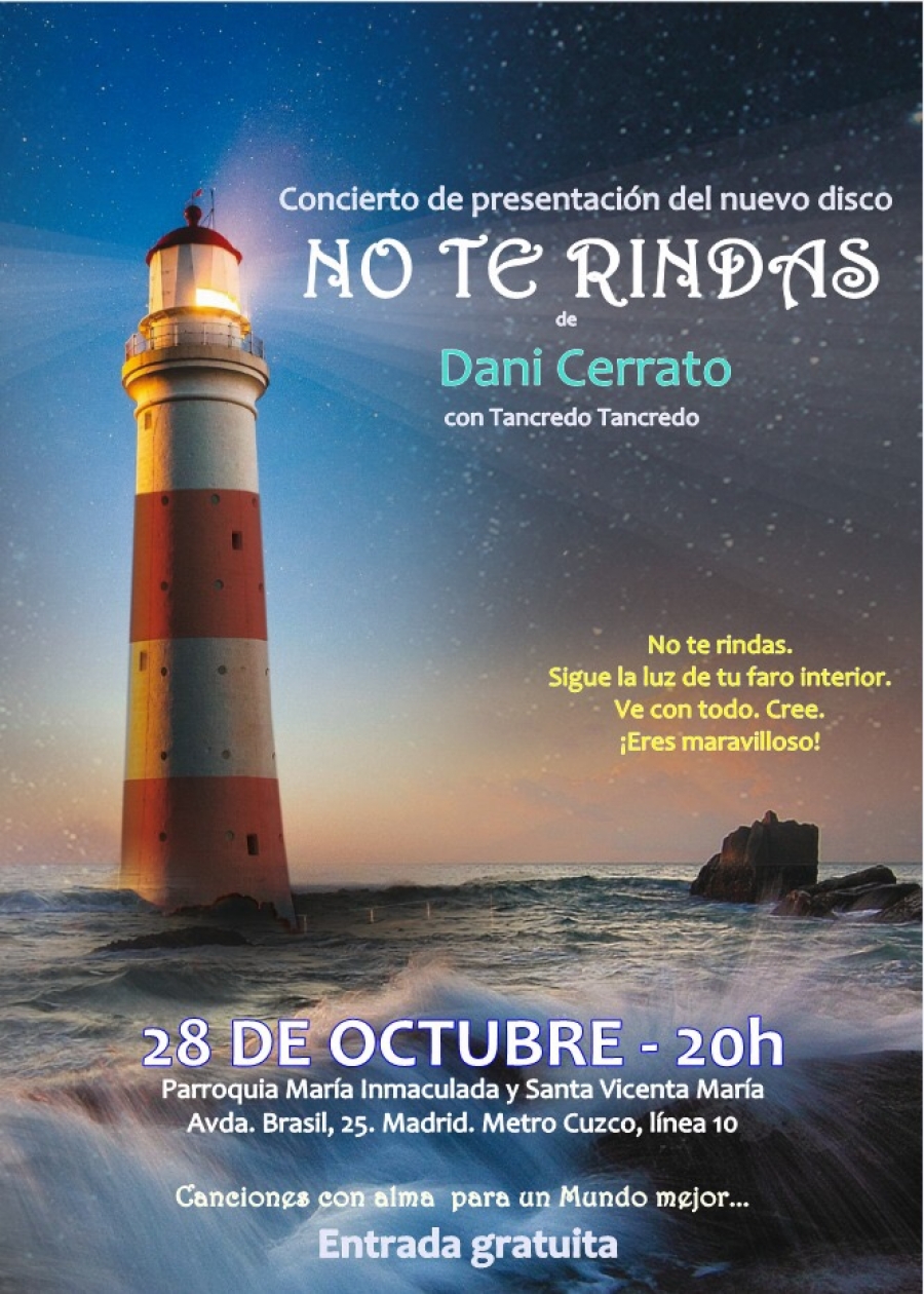 Dani Cerrato presenta su nuevo disco en Mar&iacute;a Inmaculada y Santa Vicenta Mar&iacute;a