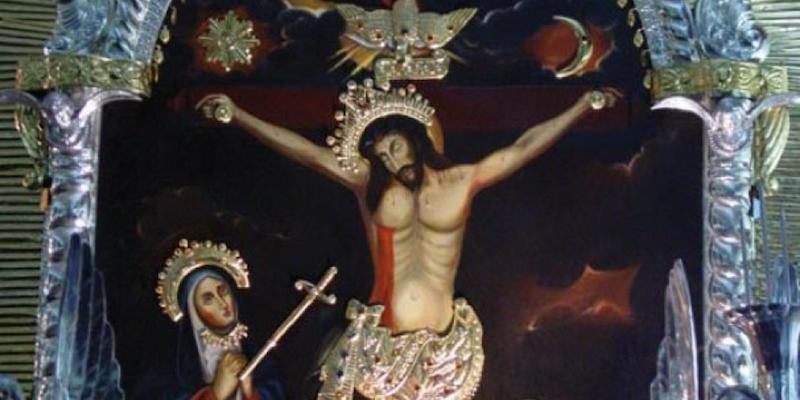 Santa Cristina realiza una salida procesional en el Viernes Santo con el Señor de los Milagros