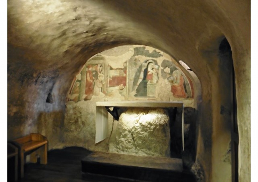 El Papa Francisco visita el Santuario Franciscano de Greccio