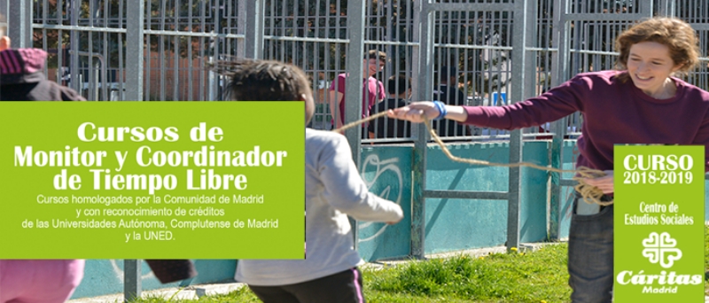 Abre el plazo de inscripción para los cursos de monitor y coordinador de tiempo libre de Cáritas Diocesana de Madrid