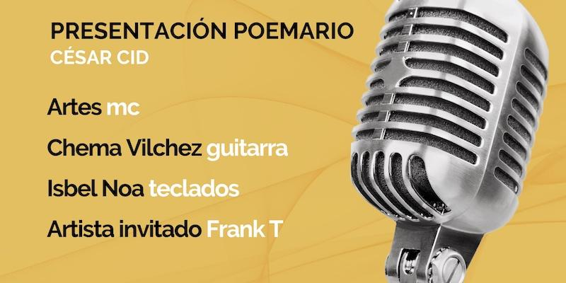 C&eacute;sar Cid presenta un poemario en el que promueve la interactividad con m&uacute;sica urbana