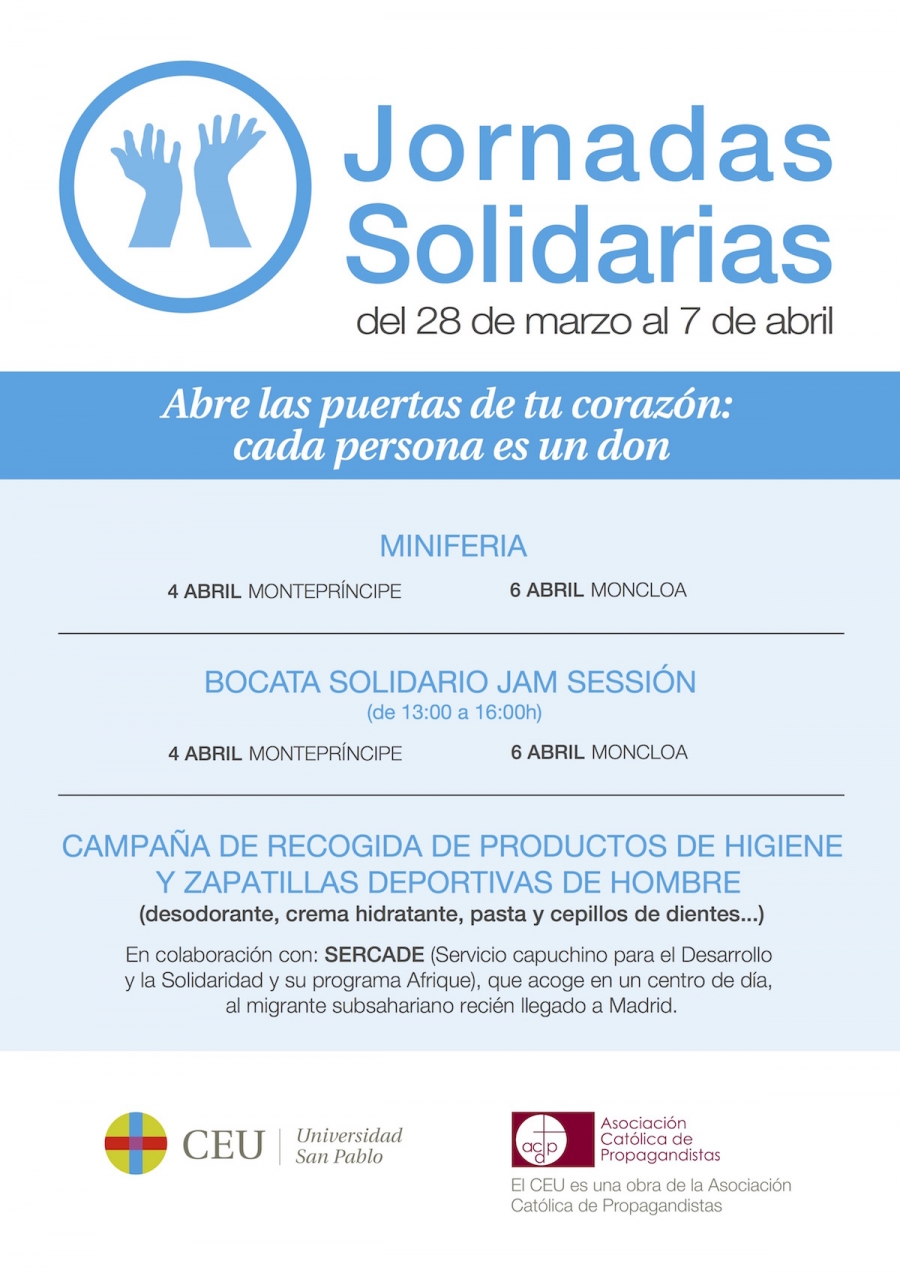 Cáritas Vicaría VII  y el Servicio Diocesano de Empleo de Cáritas Madrid participan en las Jornadas Solidarias del CEU