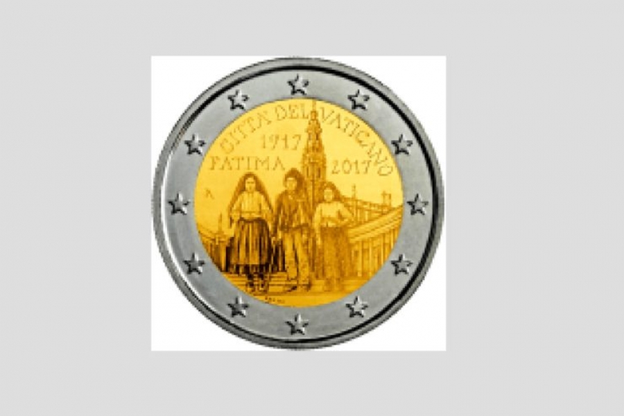 Vaticano: una moneda conmemorativa de dos euros en el centenario de Fátima