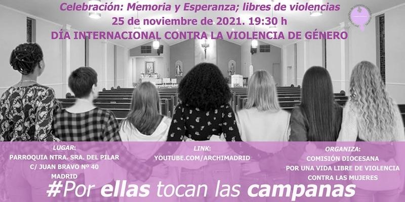 Las campanas de numerosos templos de Madrid sonarán de nuevo en recuerdo de las mujeres asesinadas
