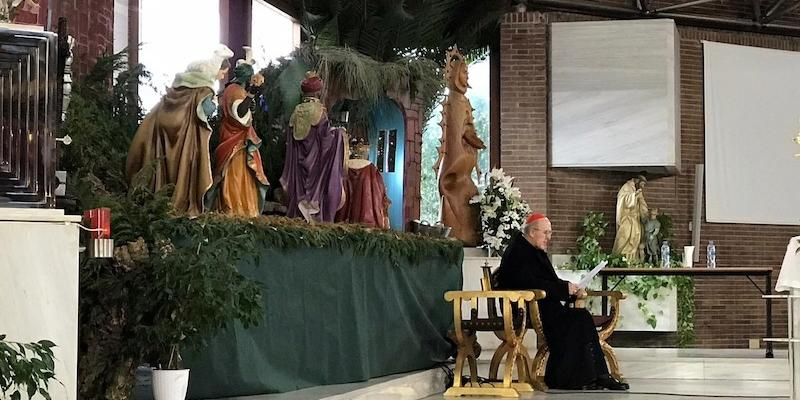 El cardenal Osoro dirige en Santa Mar&iacute;a de la Merced de Las Rozas el retiro de Adviento de los sacerdotes de la Vicar&iacute;a VII