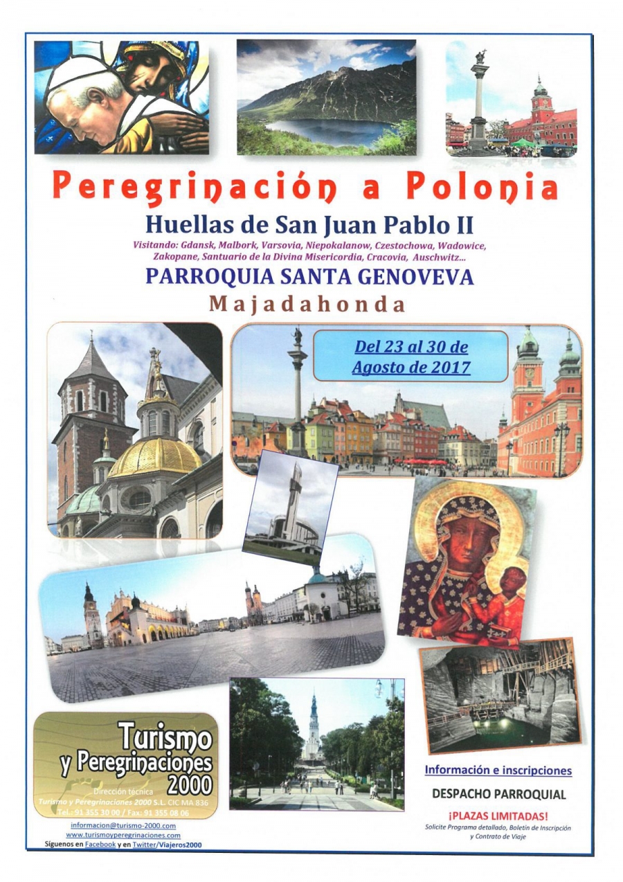La parroquia Santa Genoveva peregrina a Polonia