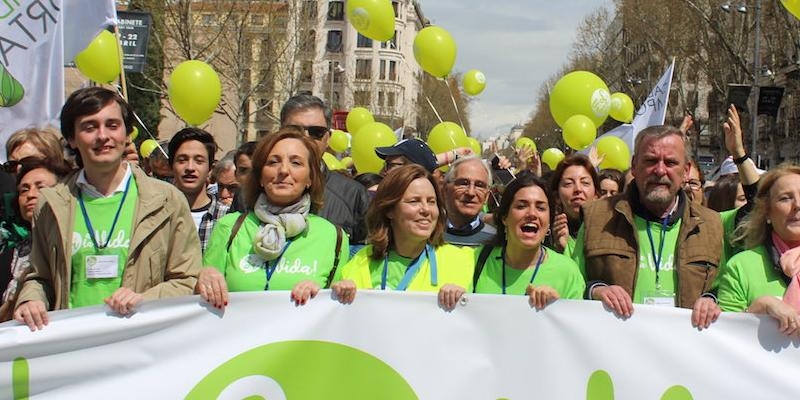 Miles de j&oacute;venes han inundado este domingo Madrid en la Marcha S&iacute; a la Vida