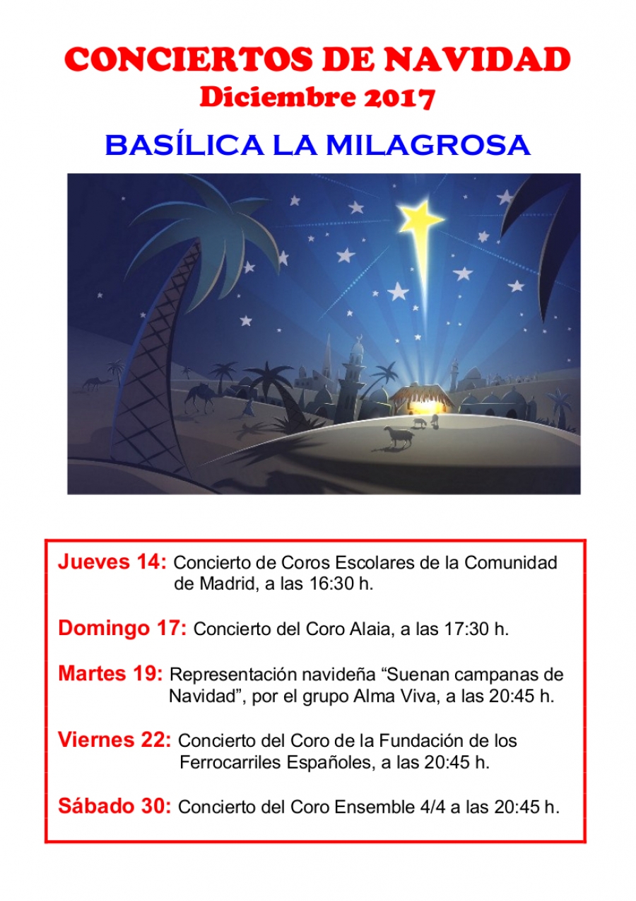 El coro Ensemble canta a la Navidad en la bas&iacute;lica de la Milagrosa