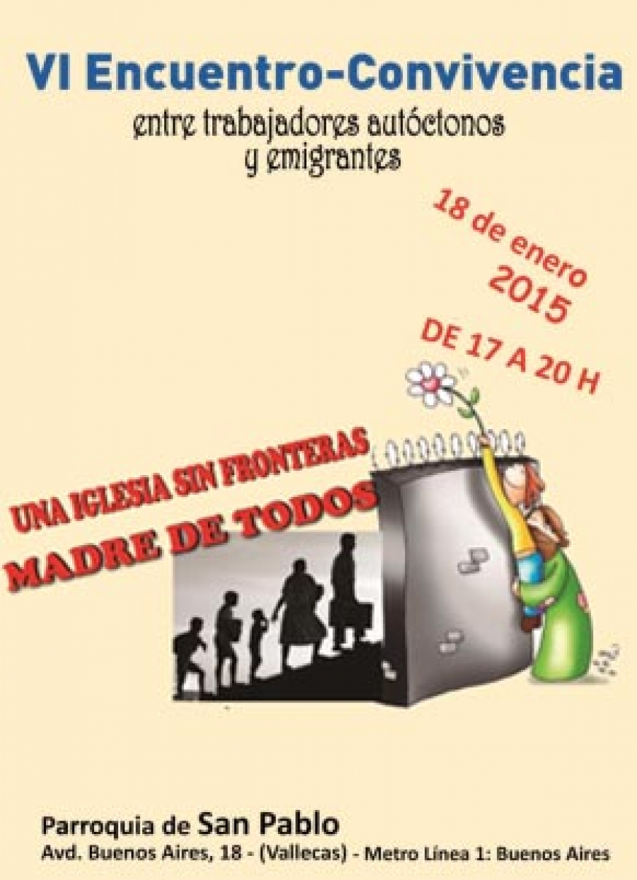 Pastoral del Trabajo celebra el domingo el VI Encuentro-Convivencia entre  trabajadores autóctonos y emigrantes