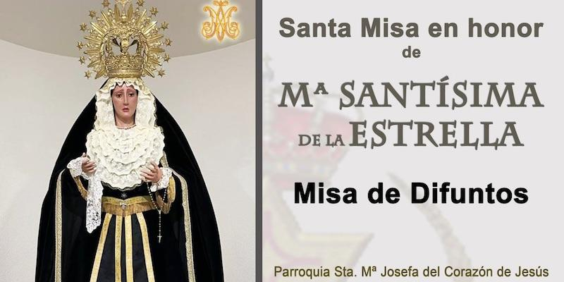 Santa María Josefa del Corazón de Jesús acoge una Misa de difuntos de la Hermandad Virgen de la Estrella