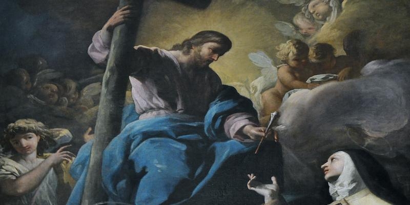 El lienzo &#039;Los desposorios místicos de Santa Teresa&#039;, de Antonio González Velázquez, se puede visitar en la catedral