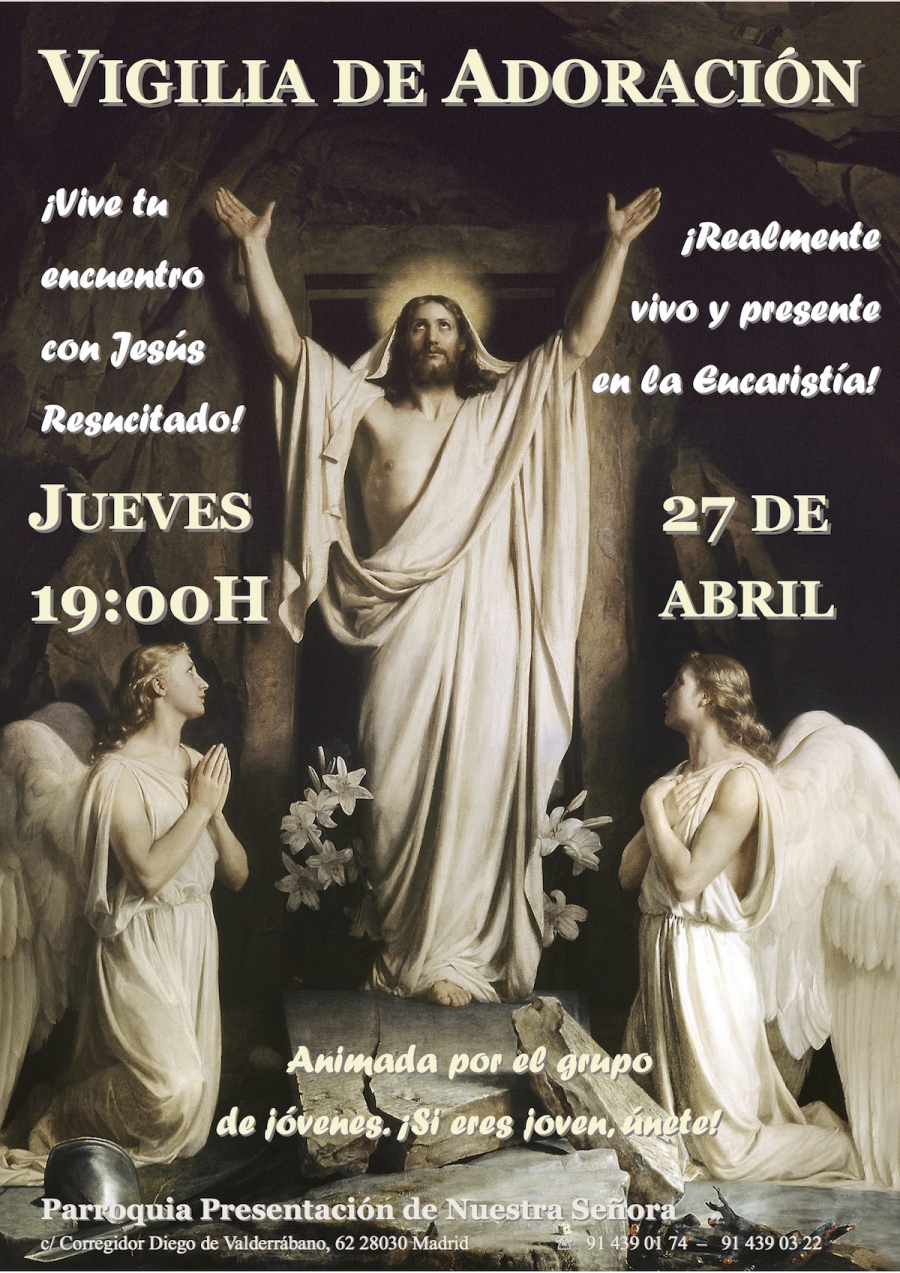 Vigilia de adoraci&oacute;n en la parroquia Presentaci&oacute;n de Nuestra Se&ntilde;ora