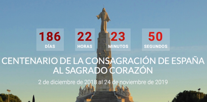 Noventa y nueve a&ntilde;os de la consagraci&oacute;n de Espa&ntilde;a al Sagrado Coraz&oacute;n de Jes&uacute;s en el Cerro de los &Aacute;ngeles