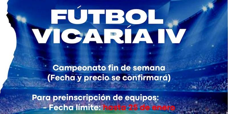 La Vicaría IV abre el plazo de inscripción para las competiciones de fútbol entre parroquias
